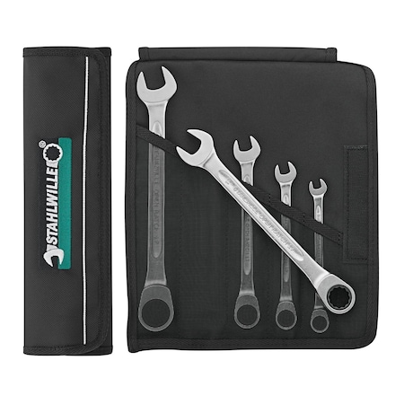 Stahlwille Tools Set: Combination ratcheting Wrenchs OPEN-RATCH 5-pcs. 96401705